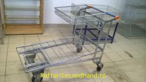 Carucior cu platforma pentru supermarket